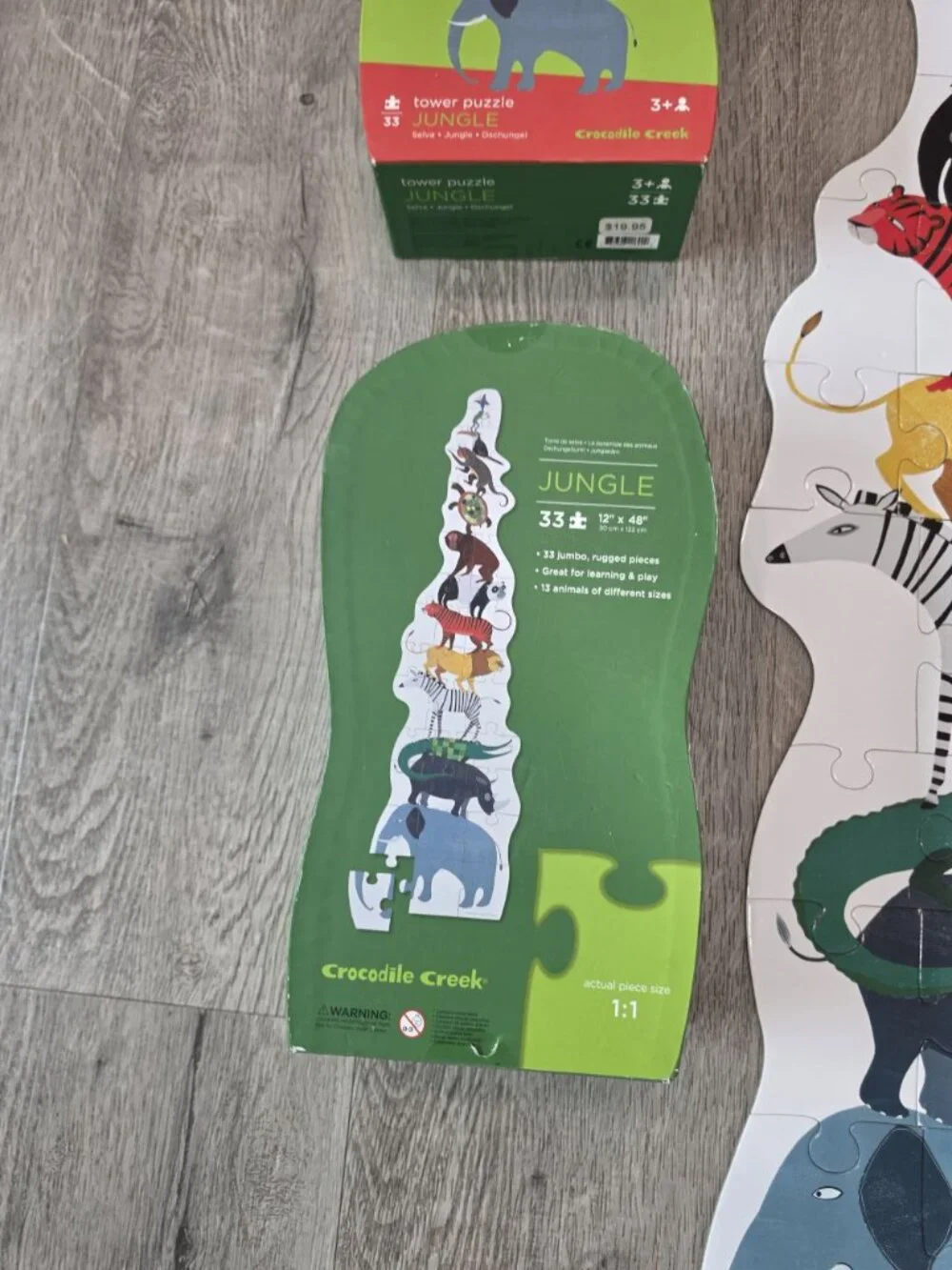 Crocodile Creek Jungle Tower floor Puzzle 33 Pieces 48